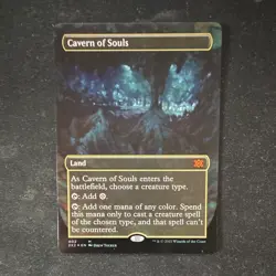 MTG Cavern of Souls Double Masters 2022 Mythic Foil Borderless EN (NM) - Image 1