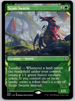 Scute Swarm (Showcase) 308 Rare Zendikar Rising Magic: The Gathering Near Mint - Image 1