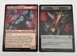 MTG Ivora, Insatiable Heir (Anime Art) 0050 J25 Foundations NM and Blood token - Image 1