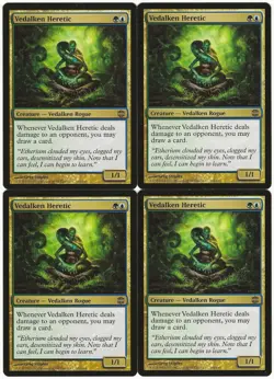 MTG Vedalken Heretic x4 Alara Reborn Rare NM/LP Playset - Image 1