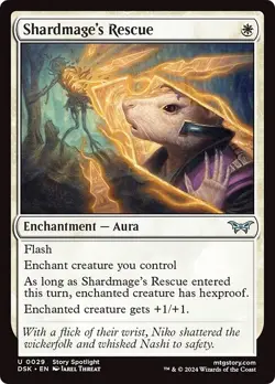 SHARDMAGE'S RESCUE x4 mtg NM-M Duskmourn: House of Horror 4 Unc - Image 1
