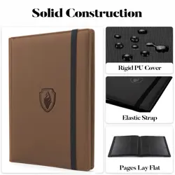 Premium Card Binder with 9 Pockets, Sturdy Trading Card Albums for 360 Cards,... - Image 2