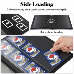 Premium Card Binder with 9 Pockets, Sturdy Trading Card Albums for 360 Cards,... - Image 4