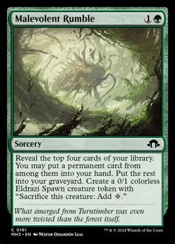 MALEVOLENT RUMBLE Common Modern Horizons 3 NM MTG - Image 1