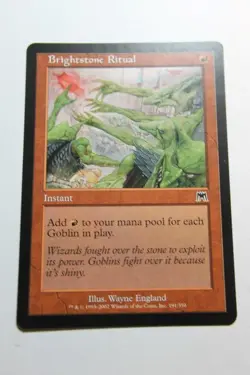 MTG Brightstone Ritual x1- -Onslaught-Lightly Played - Image 1