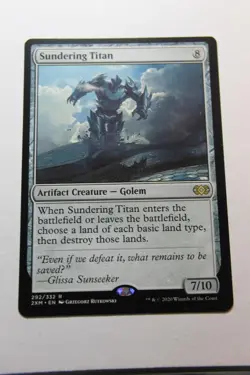 MTG Sundering Titan x1- -Double Masters-Lightly Played - Image 1