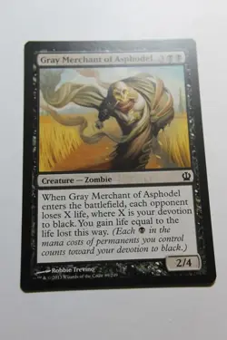MTG Gray Merchant of Asphodel x1- -Theros-Lightly Played - Image 1