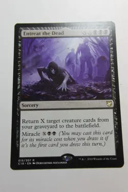 MTG Entreat the Dead x1- -Commander 2018-Lightly Played - Image 1