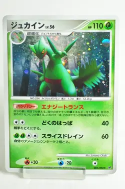 Pokemon card Sceptile 005/092 Unlimited Holo Stormfront 2008 Japanese MP Swirl - Image 1