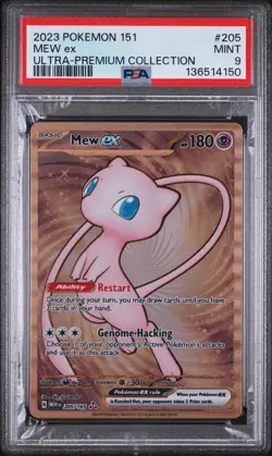 Metal Mew EX 205/165 151 Ultra-Premium Collection Pokemon PSA 9 - Image 1