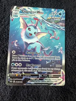 Vaporeon VMAX SWSH182 Sword & Shield Promo Holo Pokemon TCG Card Near Mint - Image 1