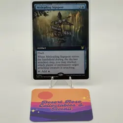 MTG Misleading Signpost Extended Art 47 WOC Wilds of Eldraine Commander - Image 1