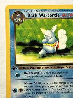 1st Edition Dark Wartortle 46/82 Team Rocket Pokemon TCG WOTC Vintage Card NM - Image 3