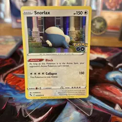 Snorlax 055/078 Holo Rare Pokemon GO Pokemon TCG 💎 - Image 2