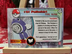 Topps Pokemon #61 Poliwhirl - TV Animation Edition Card, 1999, NM - Image 2