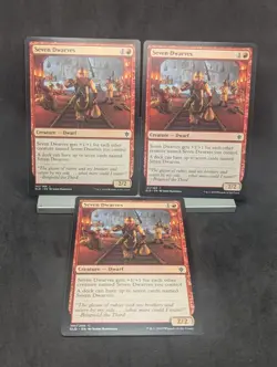 Seven Dwarves X3 NM Throne of Eldraine MTG Magic the gathering - Image 1