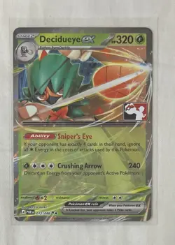 Play! Stamped Decidueye ex 012/088 Double Rare NM Pokemon Prize Pack Series 9 - Image 1