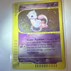 Pokemon Mew 50 HP Expedition Base Set Holo Rare 019/165 English 2002 - Image 2