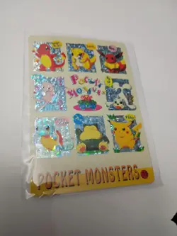 Snorlax Eevee Blastoise Mew Pocket Monsters Vending Prism Holo Sticker Pokemon - Image 1
