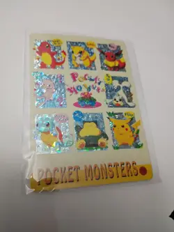 Snorlax Eevee Blastoise Mew Pocket Monsters Vending Prism Holo Sticker Pokemon - Image 2