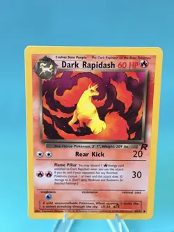 🔥💎Dark Rapidash 44/82 Team Rocket Pokemon Card WOTC NM Vintage 🔥 NM - Image 1
