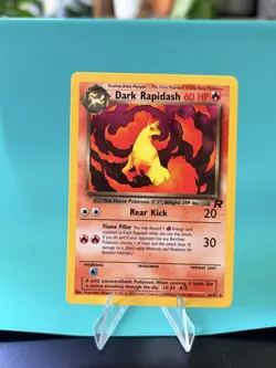 🔥💎Dark Rapidash 44/82 Team Rocket Pokemon Card WOTC NM Vintage 🔥 NM - Image 3