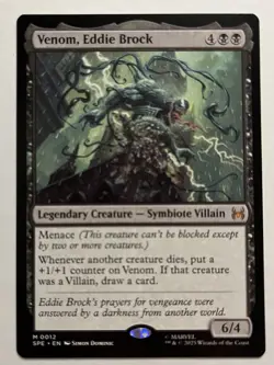 MtG Venom, Eddie Brock SPM Spider-Man Magic the Gathering - Image 1