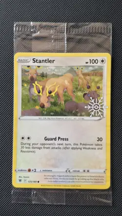 Pokemon card Stantler 125/189 Snowflake Stamp Promo Astral Radiance Sealed - Image 1
