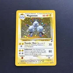 2000 Pokemon Base Set 2 Magneton 9/130 Holo Rare English - Image 1