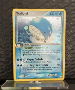 Nintendo Wailord 14/92 Legend Maker Reverse Holo Rare Eng 2006 120 HP - Image 1