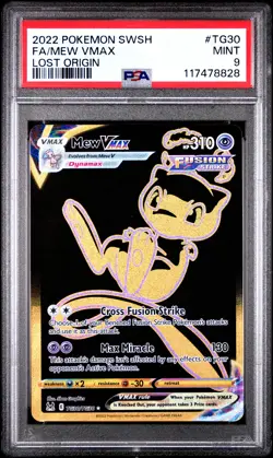 Mew Vmax TG30/TG30 Lost Origin Pokemon PSA 9 - Image 1