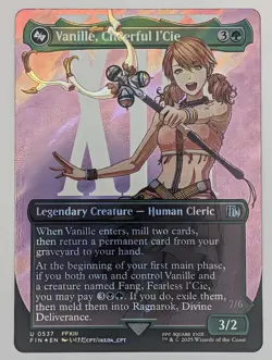 (Foil) Vanille, Cheerful l'Cie (Borderless) (Surge Foil) (0537) FINAL FANTASY NM - Image 1