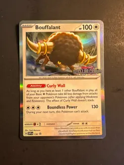 2024 Pokemon Scarlet Violet Black Star Promo Bouffalant Stamped 136 Holo Rare - Image 1