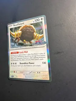 2024 Pokemon Scarlet Violet Black Star Promo Bouffalant Stamped 136 Holo Rare - Image 3