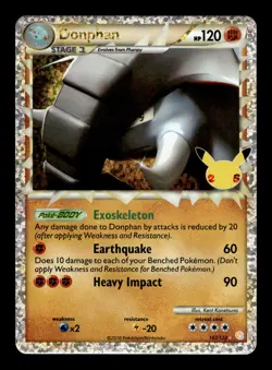 Donphan Prime 107/123 Celebrations: Classic Collection Pokemon TCG - Image 1