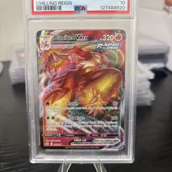2021 POKEMON SWORD & SHIELD CHILLING REIGN #021 FULL ART/BLAZIKEN VMAX PSA 10 - Image 2