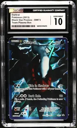 Darkrai (Team Plasma) BW73 Black & White Holo Black Star Promo CGC 10 Gem Mint - Image 1