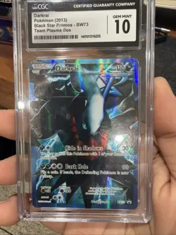 Darkrai (Team Plasma) BW73 Black & White Holo Black Star Promo CGC 10 Gem Mint - Image 4