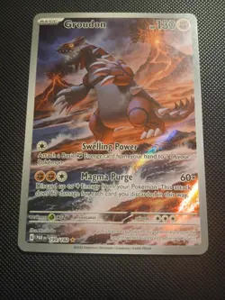 Pokemon Groudon SV04: Paradox Rift 199/182 Holo Illustration Rare 130 HP - Image 2