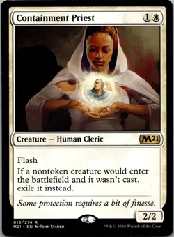 Containment Priest 13 Rare Core Set 2021 Magic: The Gathering Lightly Played - Image 1