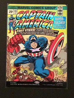 MTG Marvel Captain America, Super-Soldier #387 Borderless Comic Cover foil NM/M - Image 1