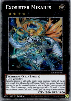 Exosister Mikailis (Starlight Rare) RA05-EN050 Yu-Gi-Oh 1st Edition NM - Image 1