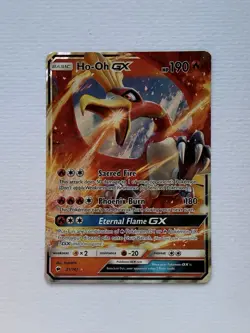 Pokemon TCG Ho-Oh GX Burning Shadows 21/147 Holo Ultra Rare MINT - Image 1