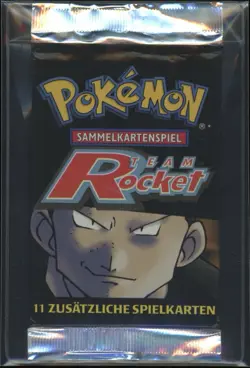 2000 Pokemon GERMAN Unlimited Team Rocket Giovanni Booster Pack HEAVY - Image 1