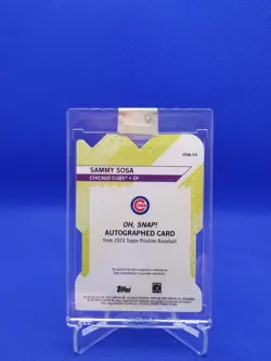 Sammy Sosa 2024 Topps Pristine Oh, Snap! SSP Orange Refractor /25 Auto CUBS - Image 2