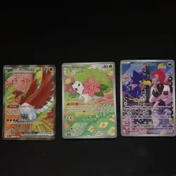Pokemon Shaymin 185/182 Rare-Team rockets Murkrow 200/182- Ethan’s Ho-oh 209/182 - Image 1