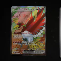 Pokemon Shaymin 185/182 Rare-Team rockets Murkrow 200/182- Ethan’s Ho-oh 209/182 - Image 3