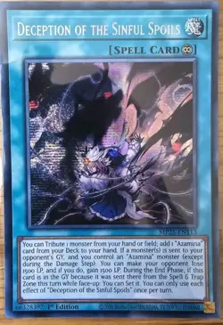 Yu-Gi-Oh! Deception of the Sinful Spoils 1st Prismatic Secret MP25-EN113 - Image 1