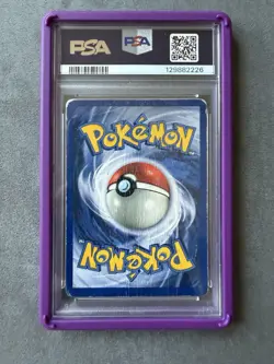 1999 POKEMON BASE SET SHADOWLESS #1 ALAKAZAM-HOLO PSA 1 With Guard - Image 4