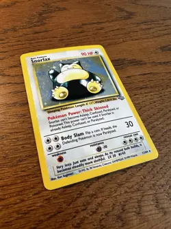 Pokemon Jungle Snorlax Holo Card 11/64 LP Excellent Condition - Image 3